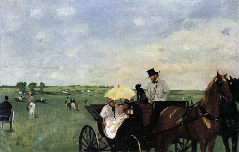 Edgar Degas Racetrack Norge oil painting art